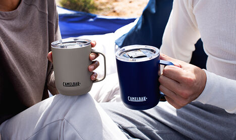 Insulated travel mug made of stainless steel and flip cover 35 cl