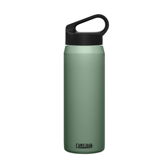 Soft Touch Water Bottle with Carabiner, Stainless Steel, 25 oz