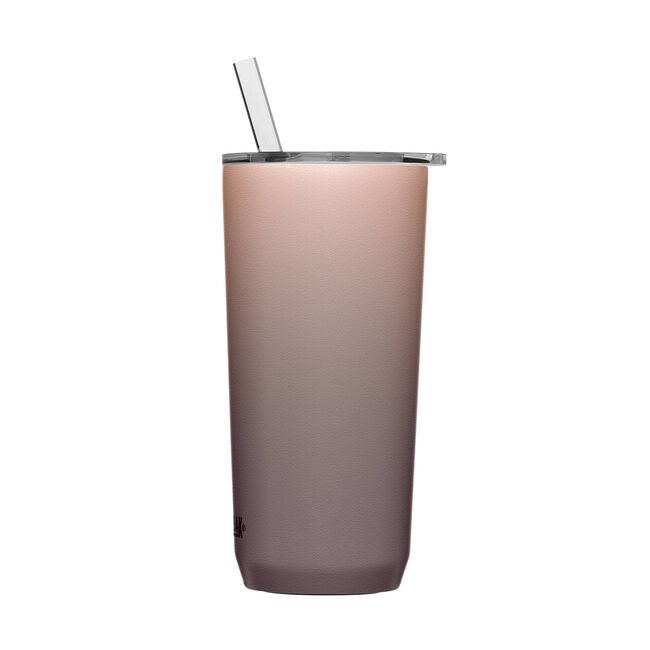 20oz Skinny Tumbler With Straw and Lid - Rose Gold