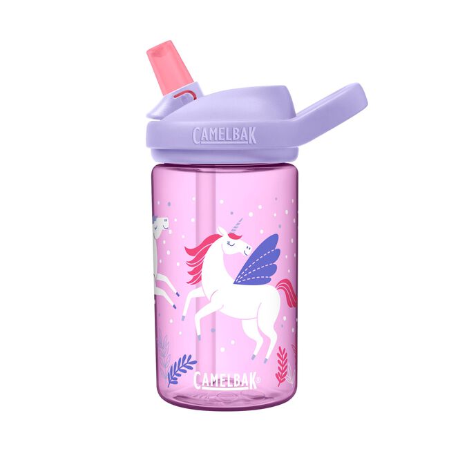 CamelBak Eddy+ 14 oz Kids Water Bottle with Tritan Renew – Straw Top,  Leak-Proof When Closed, Rainbow Dogs